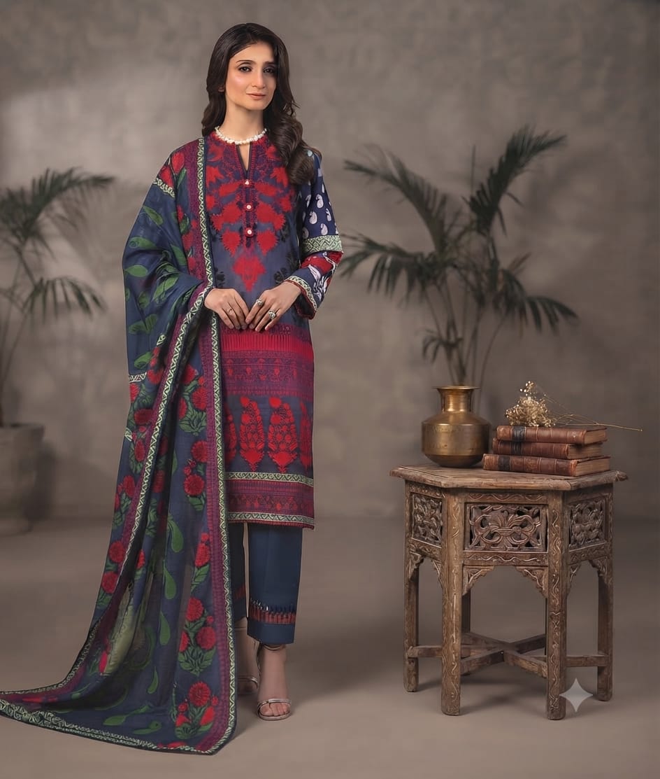 GulAhmed 3-Piece Unstitched Suit