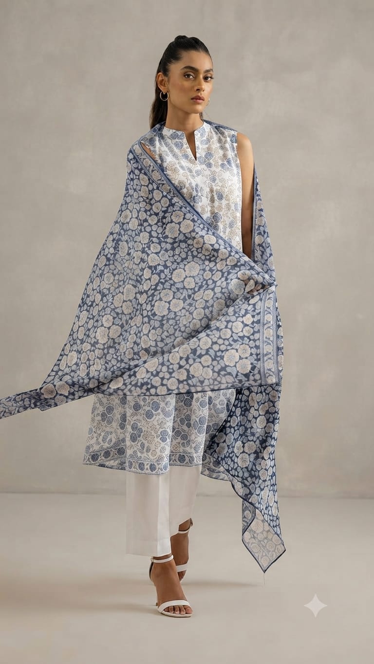 Nishat 3-Piece Unstitched Suit