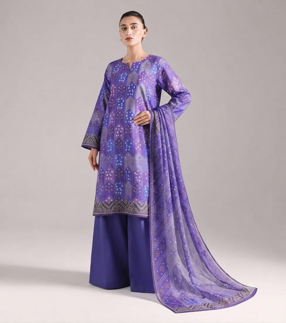 Sapphire Unstitched 3 Piece Lawn Suit