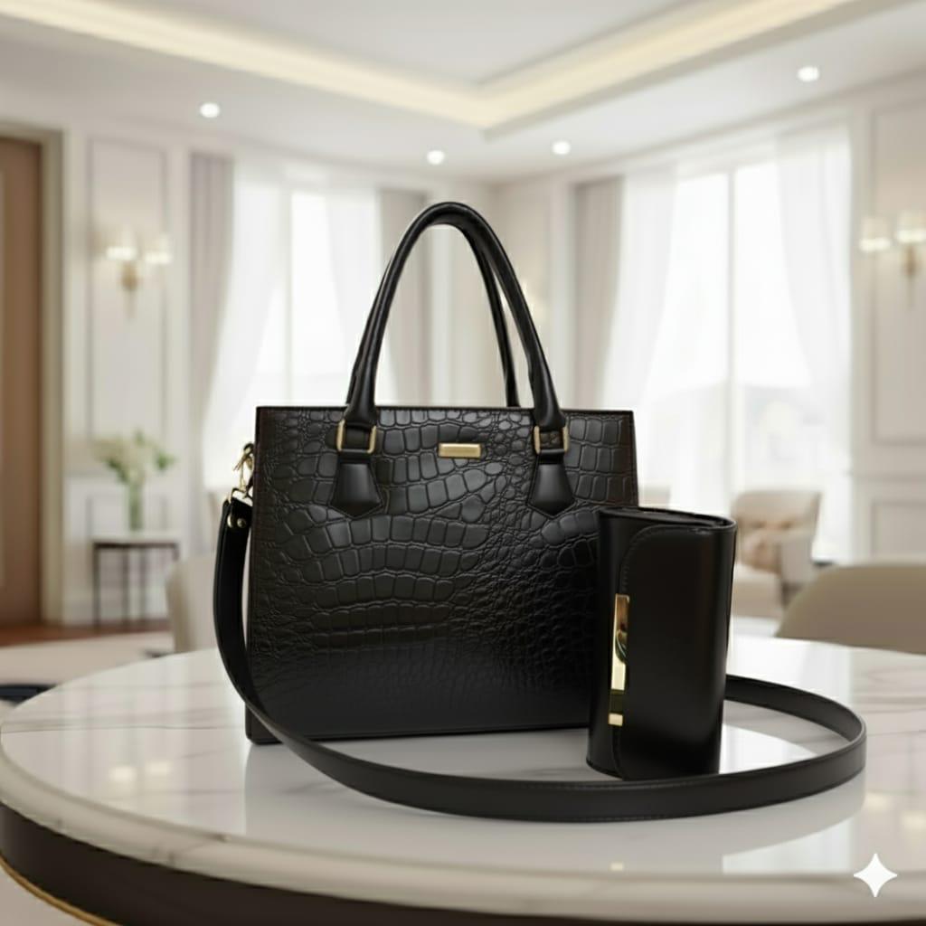 Premium Crocodile Artificial Leather Handbag