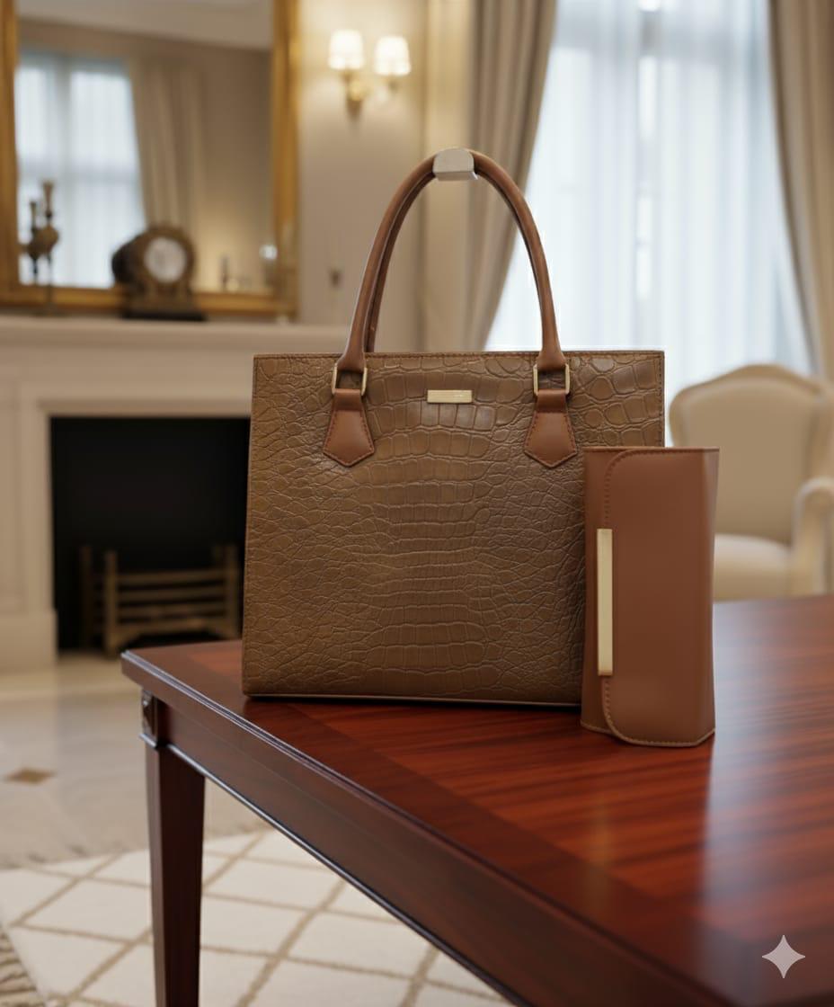 Premium Crocodile Artificial Leather Handbag