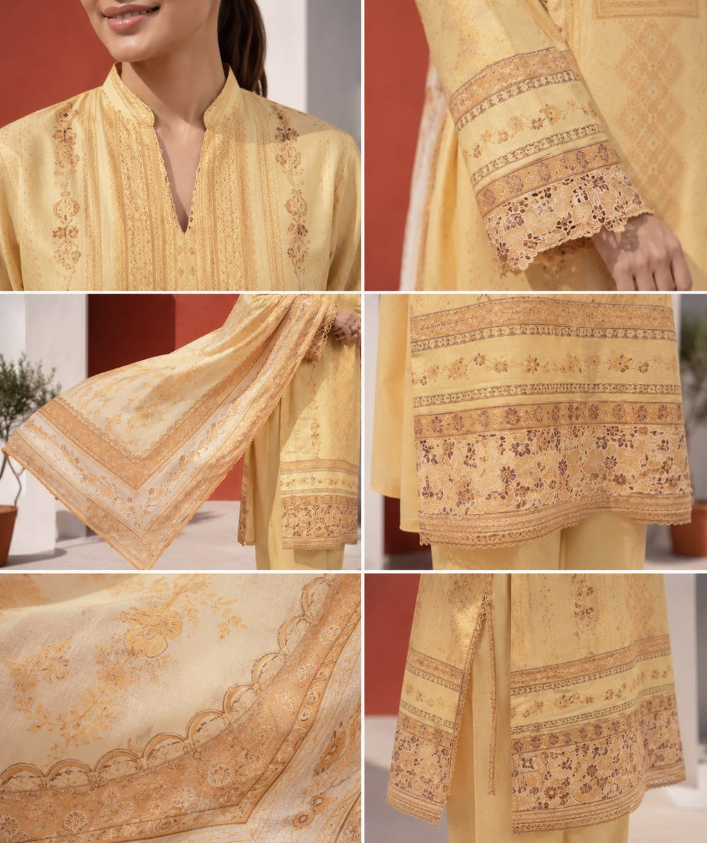 Lums By Fizza 3 Piece Unstitched Digital Print Lawn Suit