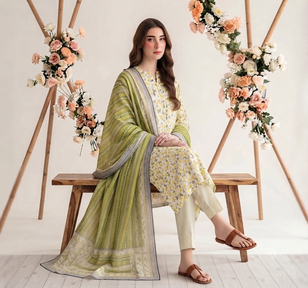 Salina Unstitched 3 Piece Lawn Suit