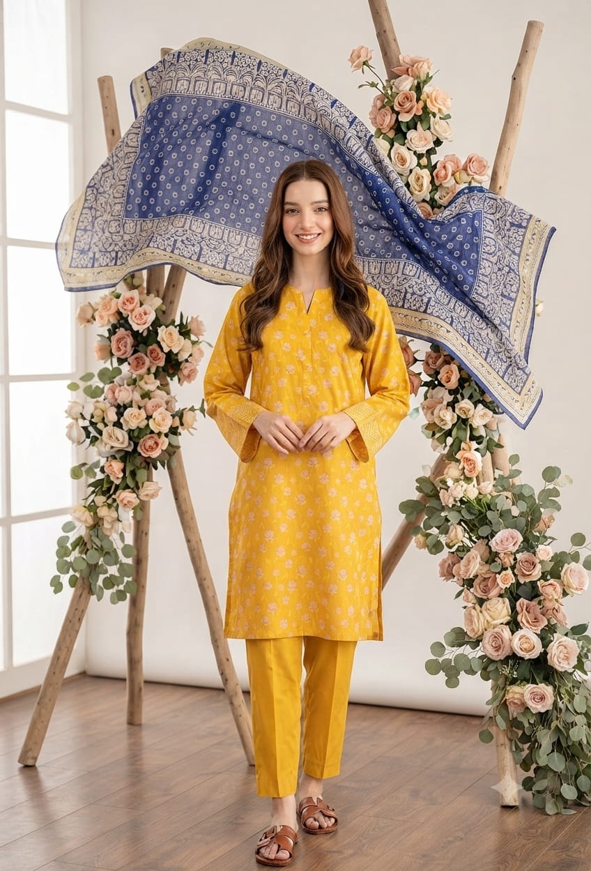 Salina Unstitched 3 Piece Lawn Suit