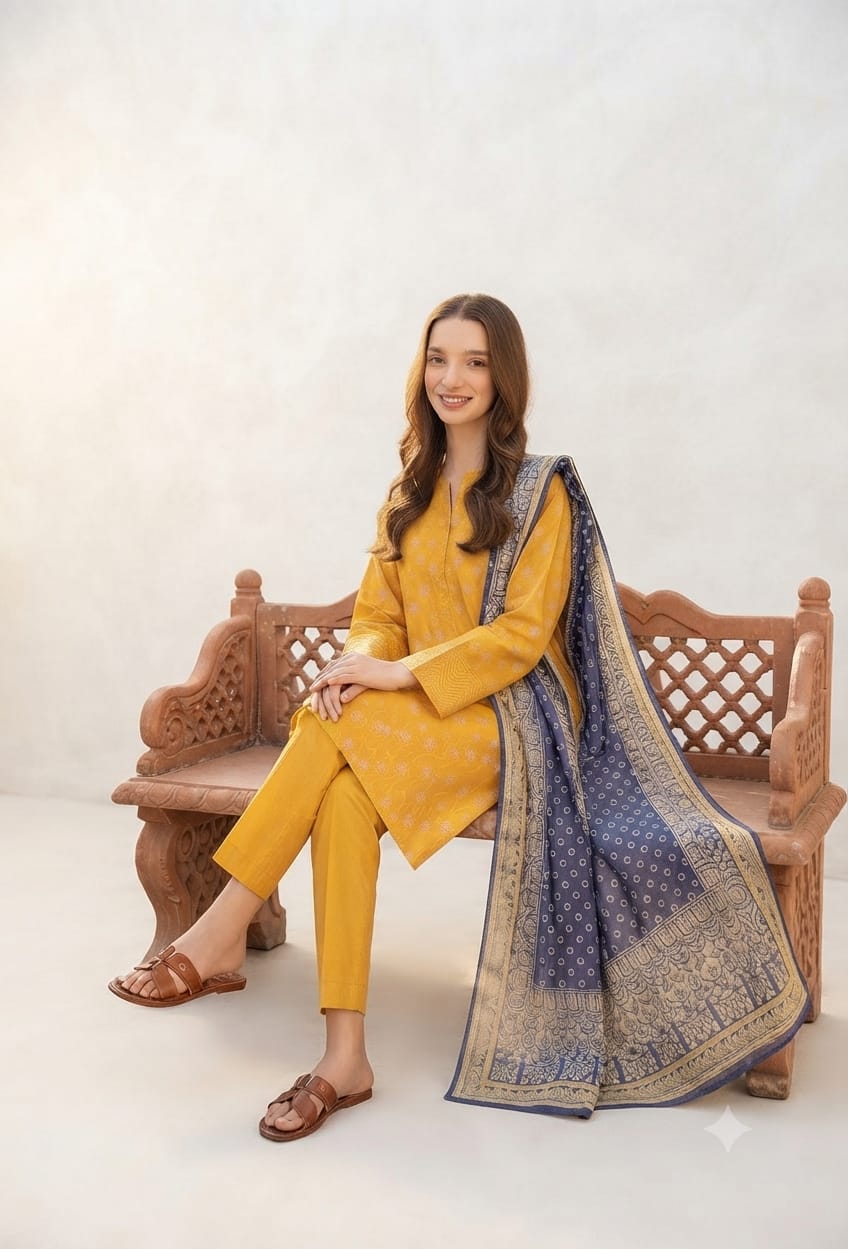 Salina Unstitched 3 Piece Lawn Suit