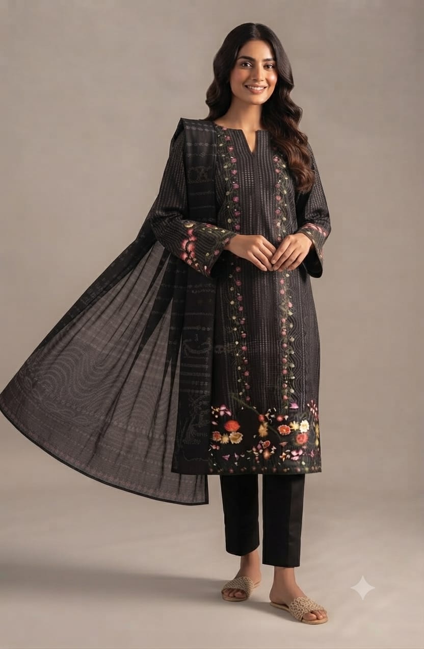 Sapphire Unstitched 3 Piece Lawn Suit