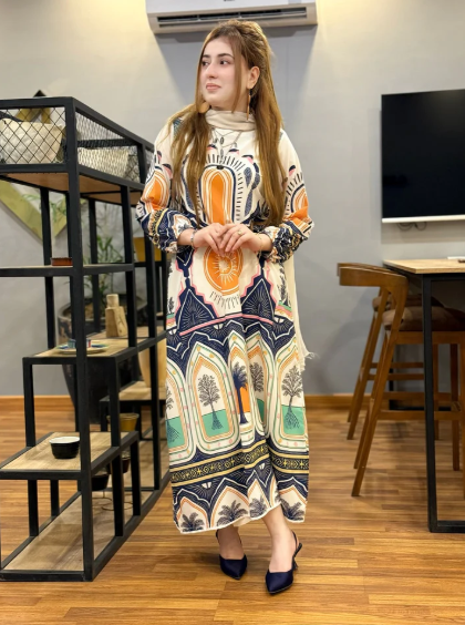 Stitched 2 Piece Summer Silk Suit
