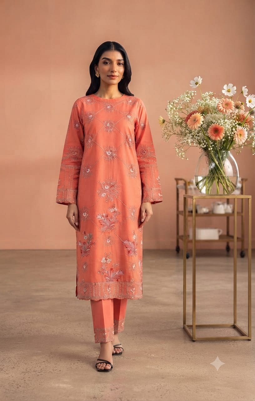 Unstitched 2 Piece Lawn Suit