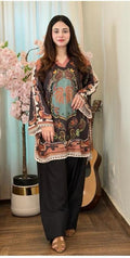 Stitched 2 Piece Summer Silk Suit