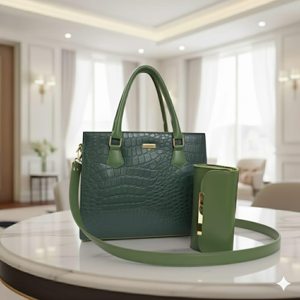 Premium Crocodile Artificial Leather Handbag