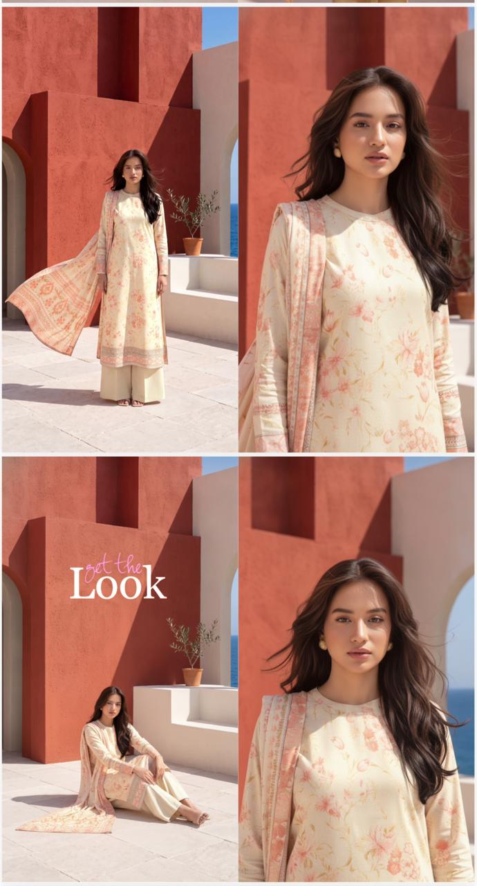 Lums By Fizza 3 Piece Unstitched Digital Print Lawn Suit