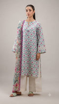 Beechtree Unstitched 3 Piece Lawn Suit
