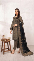 Hania Unstitched 3 Piece Embroidered Lawn Suit