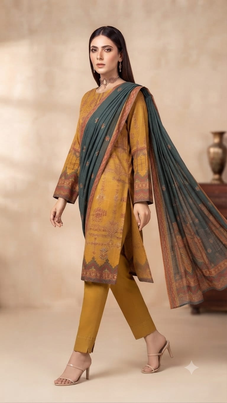 Hania 3 Piece Unstitched Lawn Suit