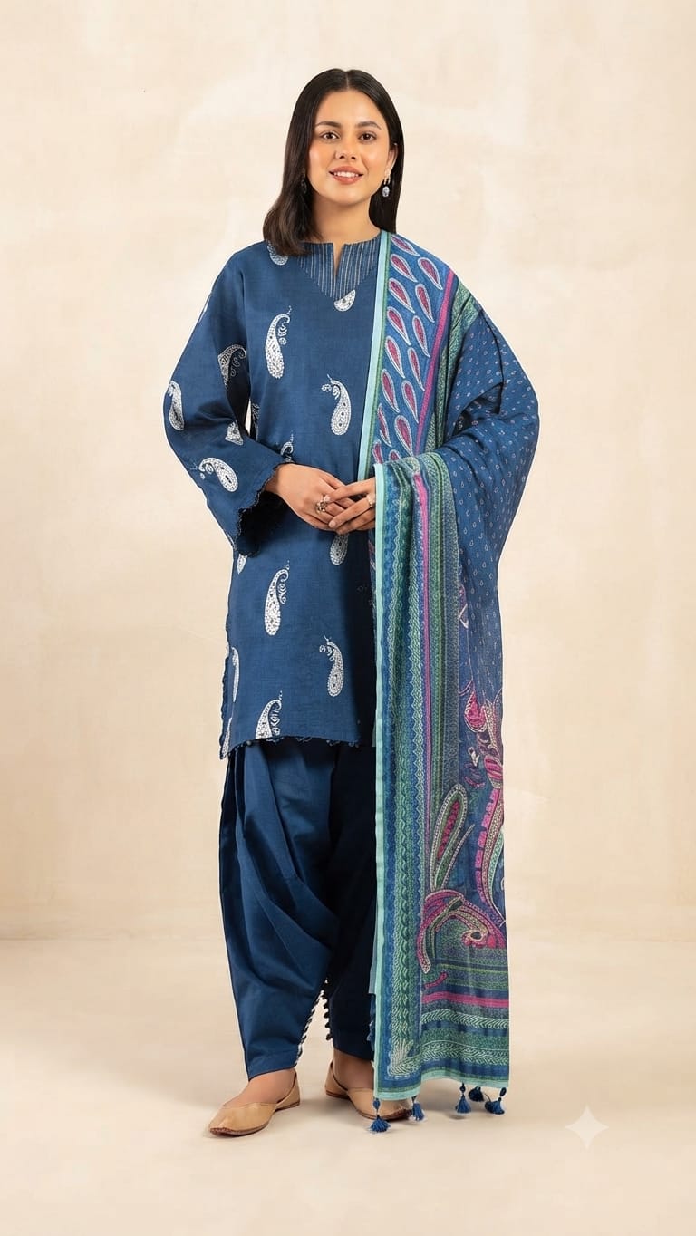 Nishat Unstitched 3 Piece Lawn Suit