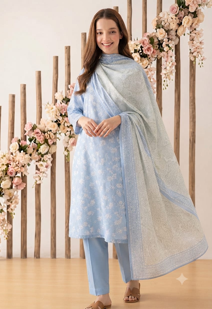 Salina Unstitched 3 Piece Lawn Suit