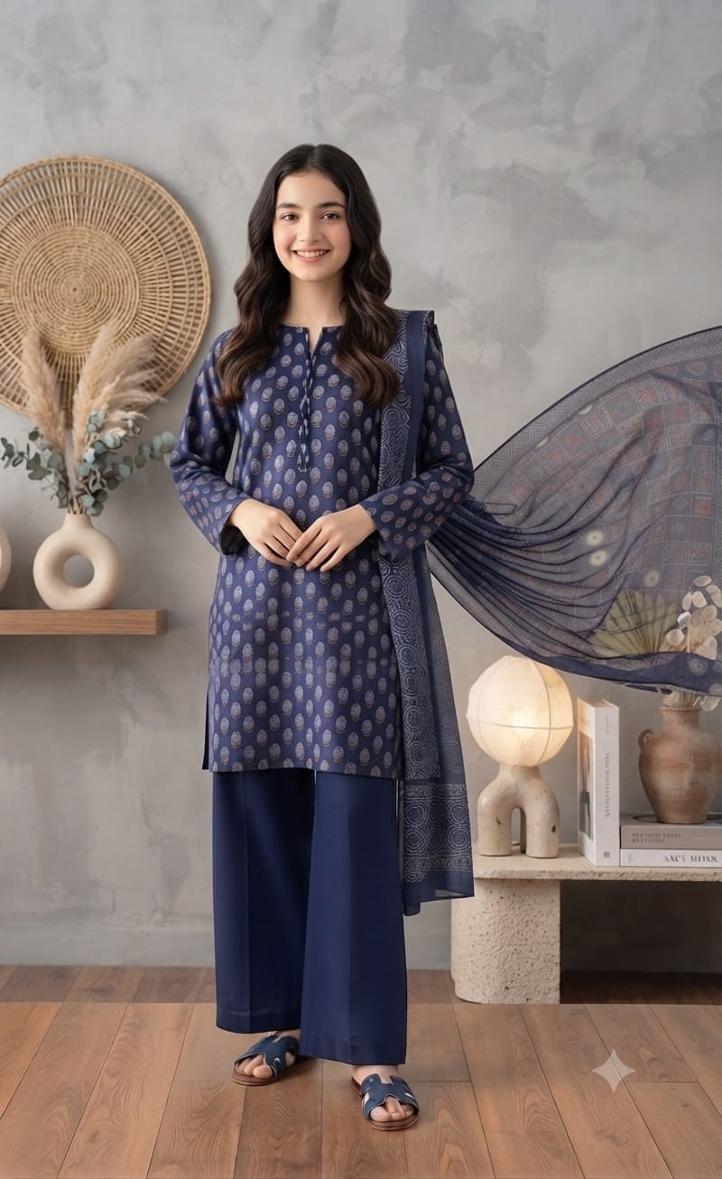 Salina Unstitched 3 Piece Lawn Suit