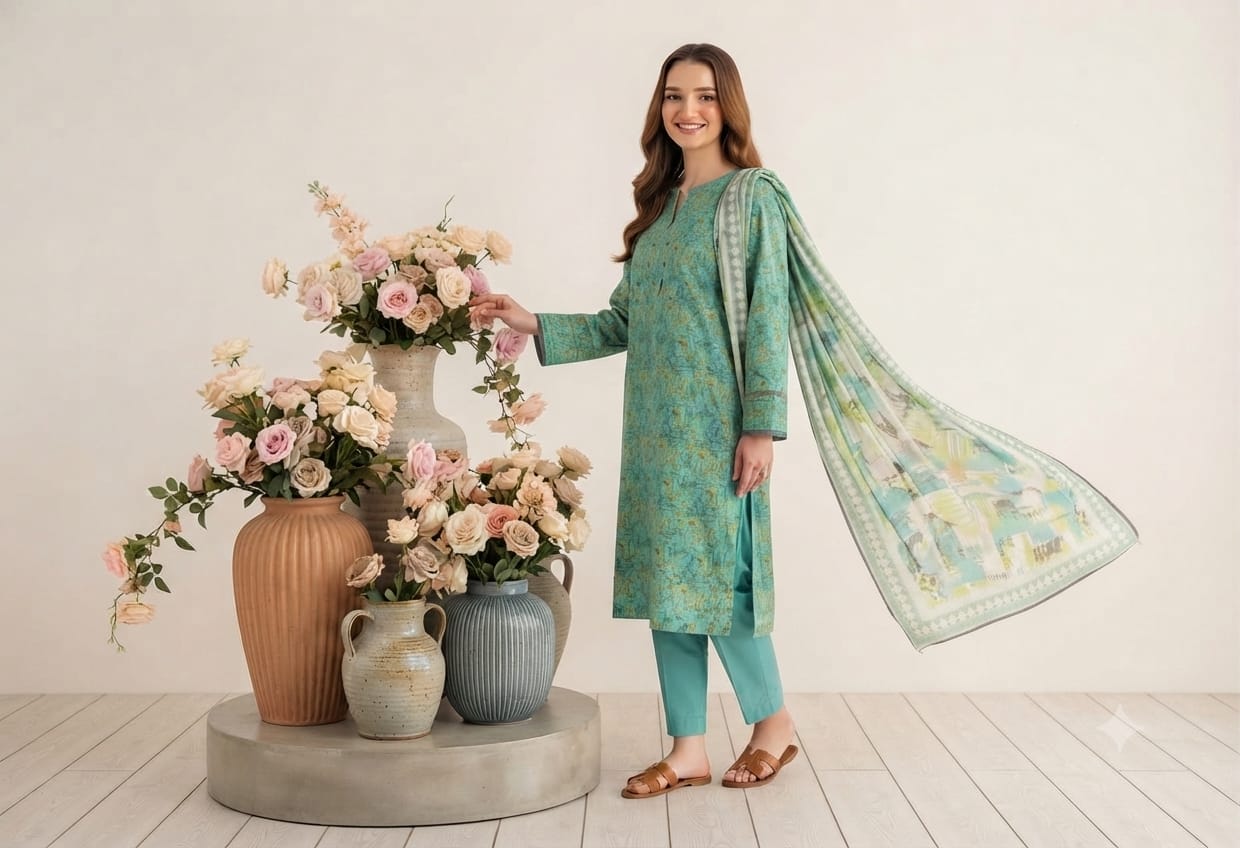 Salina Unstitched 3 Piece Lawn Suit