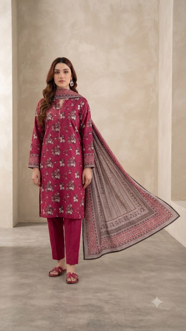 Salina Unstitched 3 Piece Lawn Suit