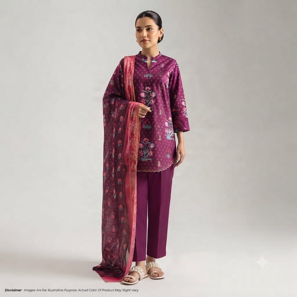 Saya Unstitched 3 Piece Lawn Suit