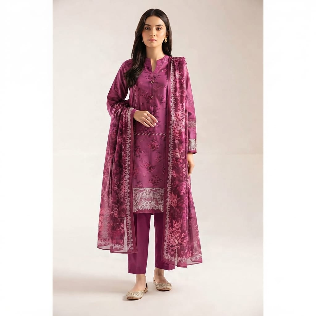 Saya Unstitched 3 Piece Lawn Suit